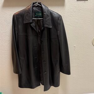 Danier Black Leather Coat